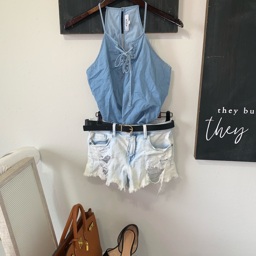 Denim tank